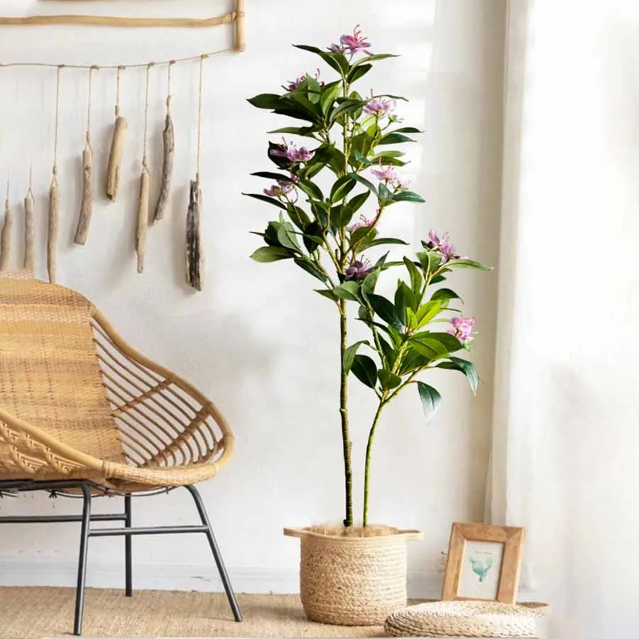 Fiddle Leaf Fig - 80/120cm Tropical Artificial Ficus Large Banyan