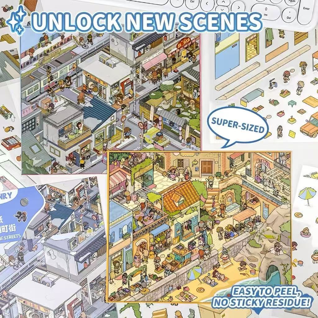 HEYBAO 34 Sheets Sticker Book, – Plant Parent Book recenzja i cena