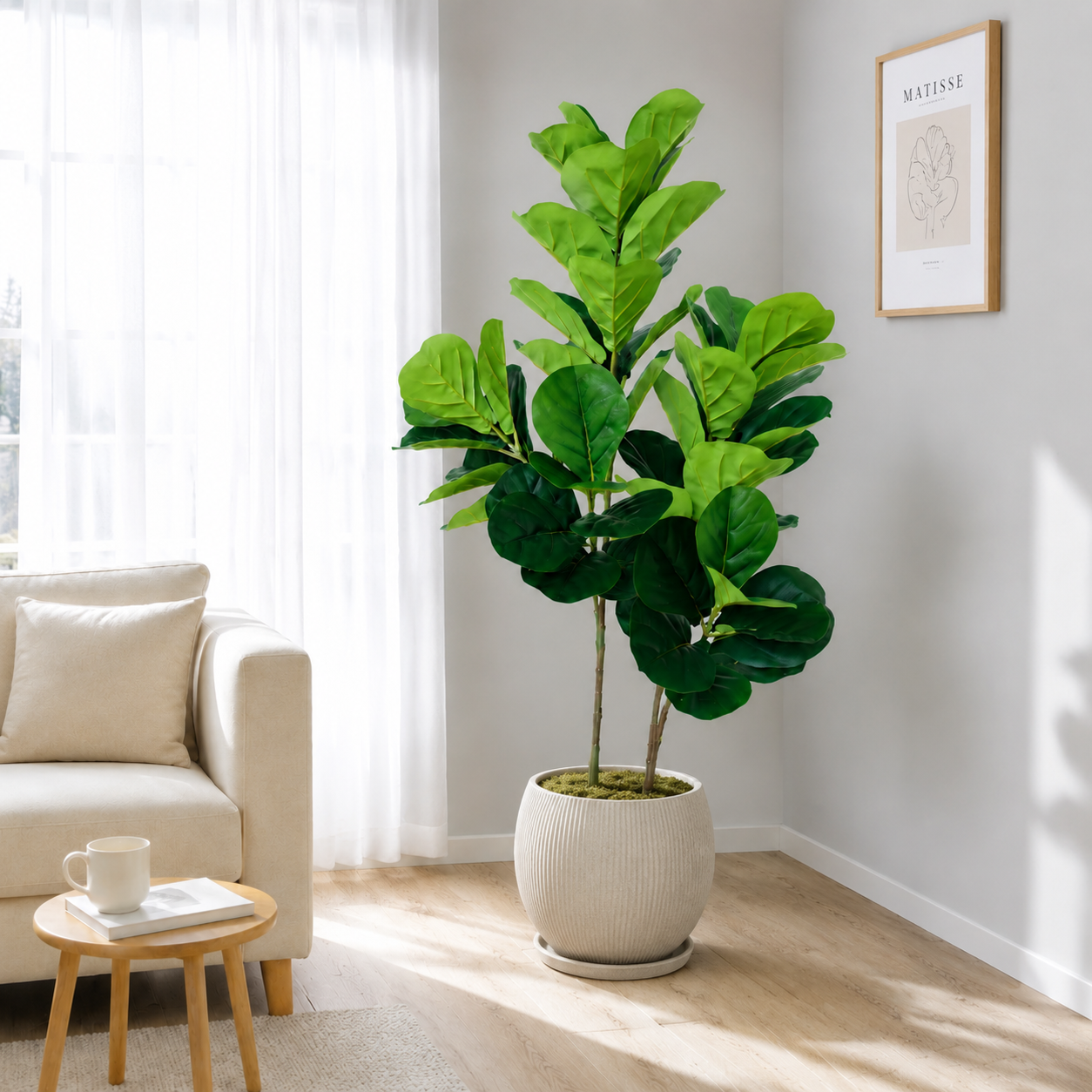 130cm/4.3ft Artificial Ficus L – Fiddle Leaf Fig recenzja i cena