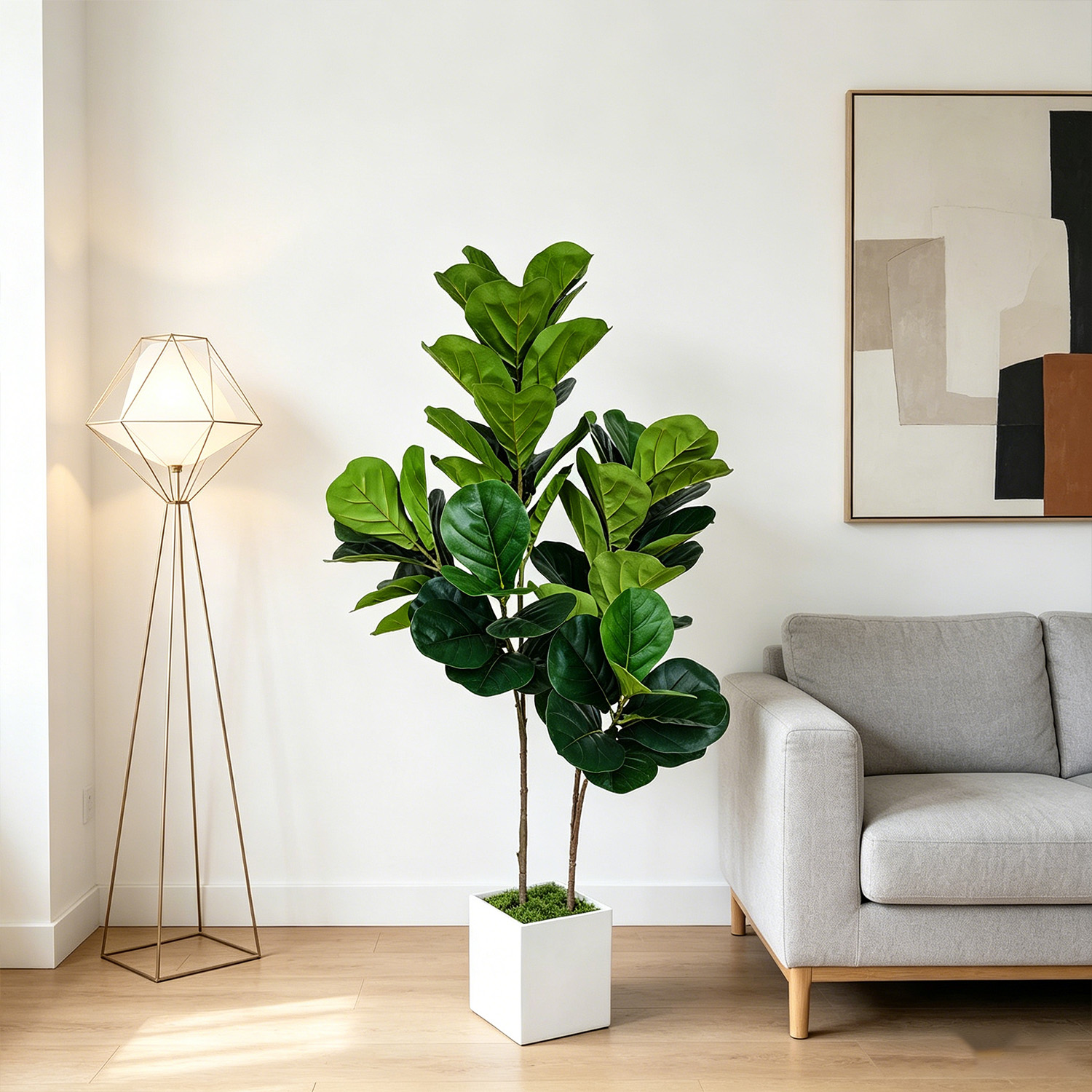 130cm/4.3ft Artificial Ficus L – Fiddle Leaf Fig recenzja i cena