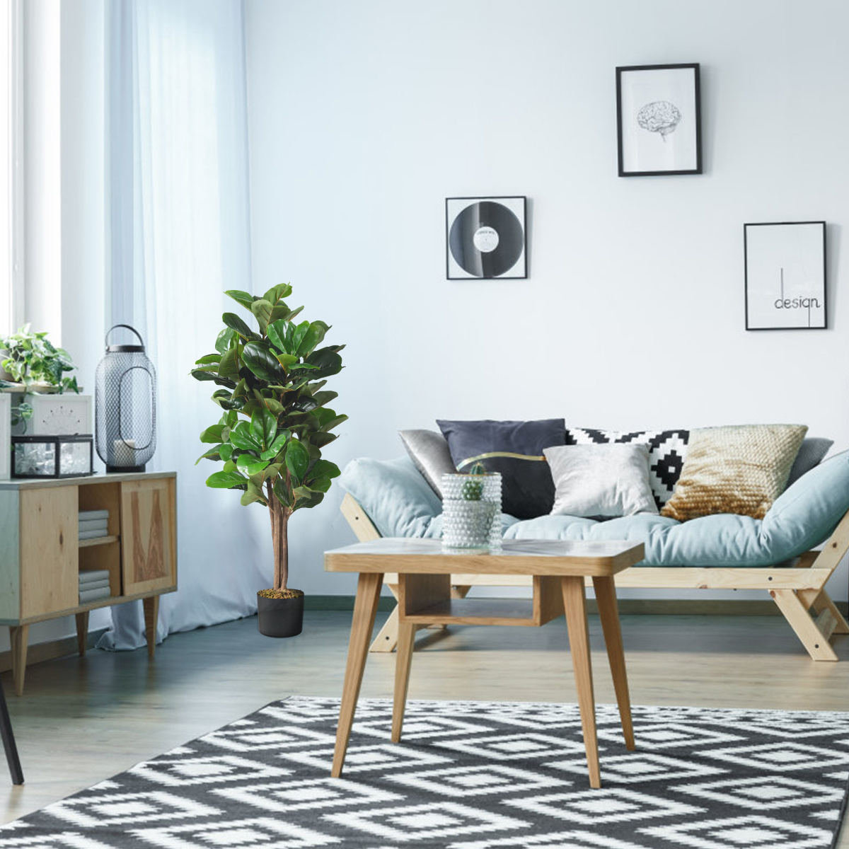 Costway 4ft Artificial Fiddle  – Fiddle Leaf Fig recenzja i cena