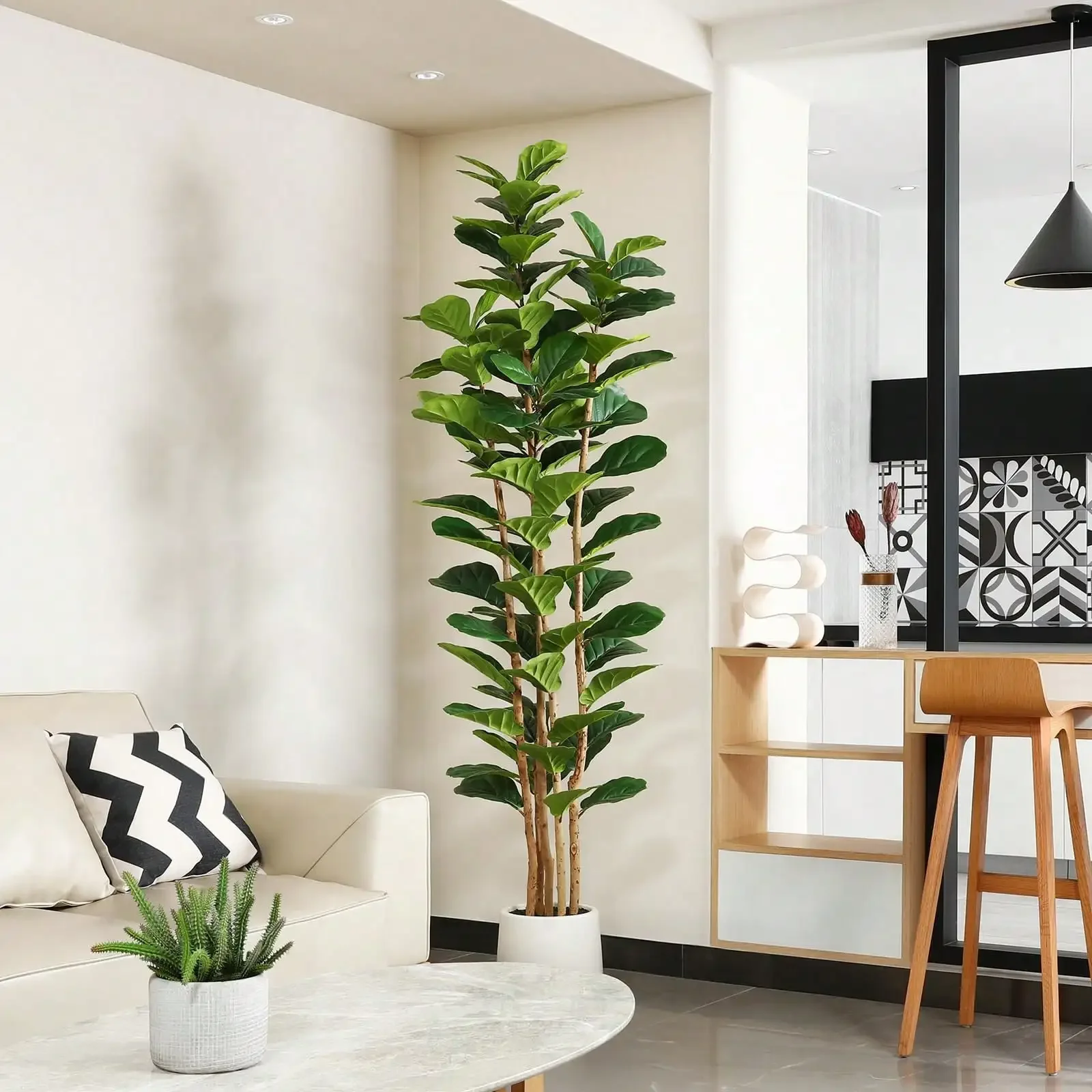 6FT Faux Fiddle Leaf Fig Tree  – Fiddle Leaf Fig recenzja i cena