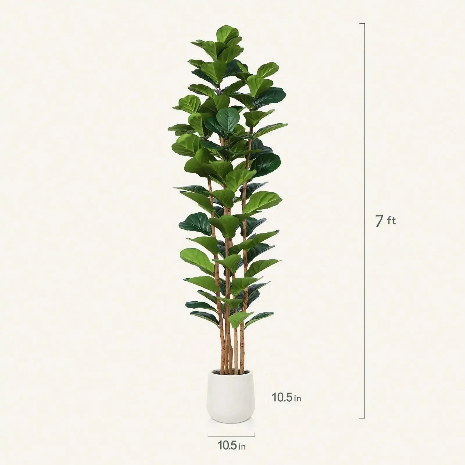 6FT Faux Fiddle Leaf Fig Tree  – Fiddle Leaf Fig recenzja i cena